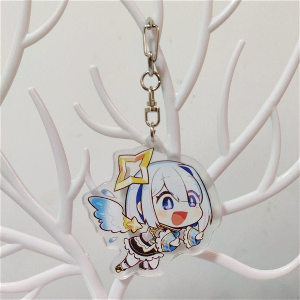 Lanfy Hololive Gantungan Kunci Anime Pernak Pernik Vtuber Watson Amelia Gawr Gura Cosplay Hololive Keyring