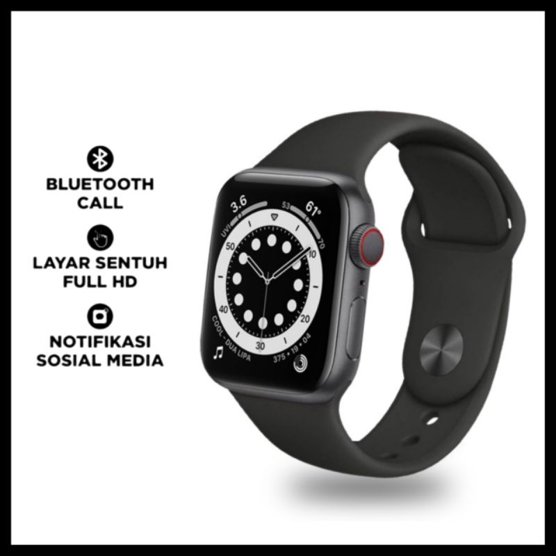 Jam Tangan Smartwatch Pria Wanita Hiwatch T500 Plus + Pro Bluetooth Coll Layar Sentuh Bisa Ganti Wal