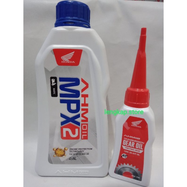 PAKET AHM OLI MATIC MPX2 800ML + AHM GEAR OIL 120ML