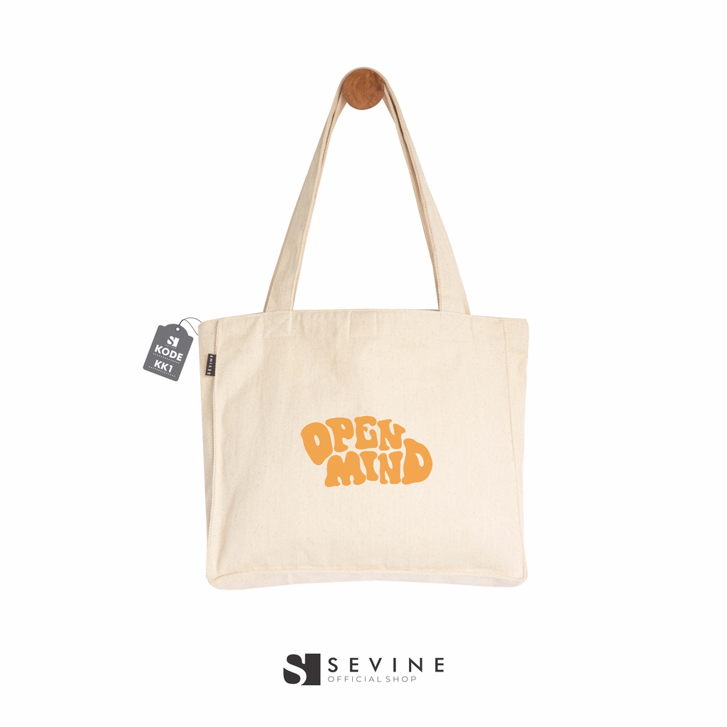 Sevine Totebag Kanvas Tas Wanita Tote Bag Dengan Kantong Laptop Kuliah Sekolah Kerja Quotes Aesthetic - KK