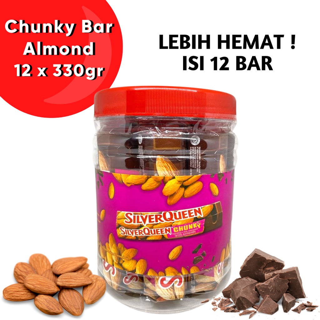 

Chunky Bar Almond Jar isi 12 x 33gr toples chunkybar