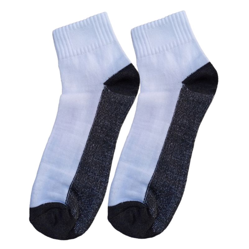 Kaos Kaki Putih Polos Pendek Diatas Mata Kaki Unisex Pria/Wanita