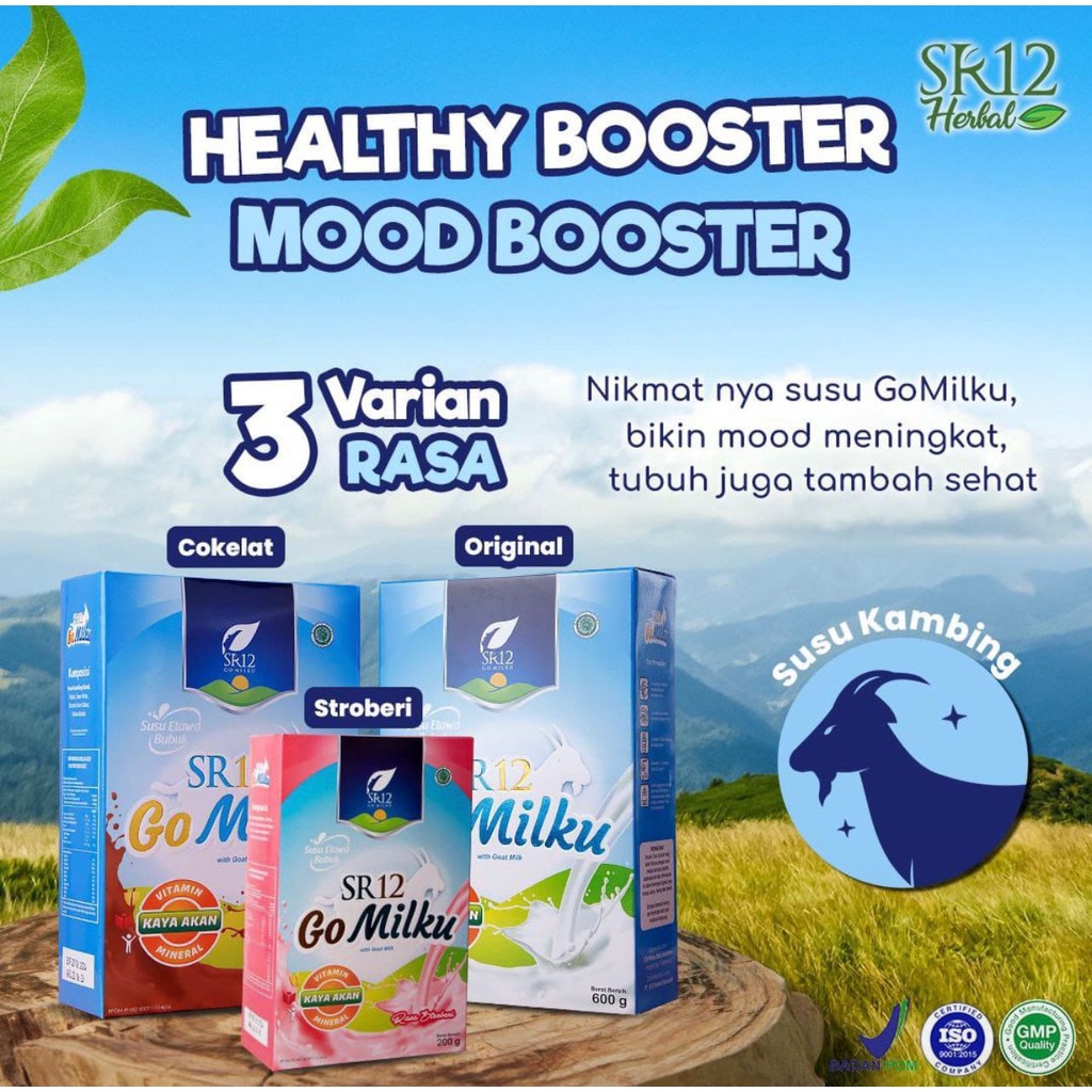

GO MILKU SR12 SUSU KAMBING ETAWA HALAL BPOM MENINGKATKAN KESEHATAN IMUN TUBUH