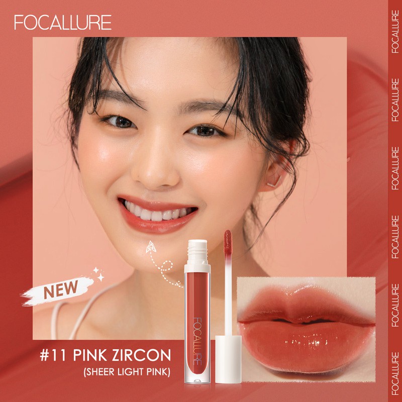 FOCALLURE Plumpmax Lip Gloss Moisture Lip Cream Perawatan Bibir Pelembab Lasting Glossy Lipgloss Make Up Kosmetik FA153