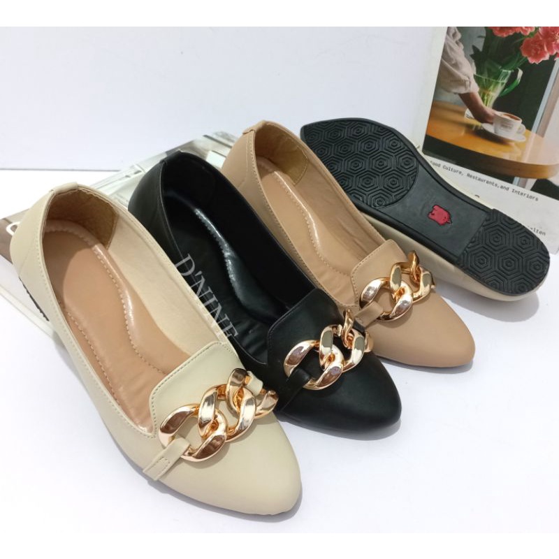 SERENNA WS 01 Sepatu Wanita flatshoes sol karet