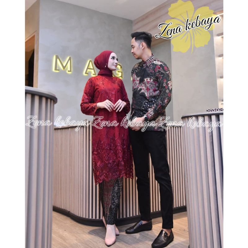 COUPLE TUNIK KEBAYA KEMEJA BATIK PRIA COUPLE KEBAYA MODERN