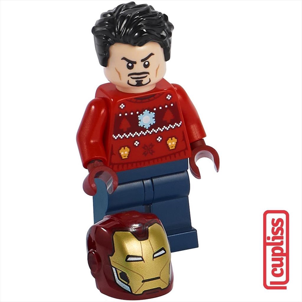 PART OUT LEGO SH760 Tony Stark Christmas Superheroes Minifigure