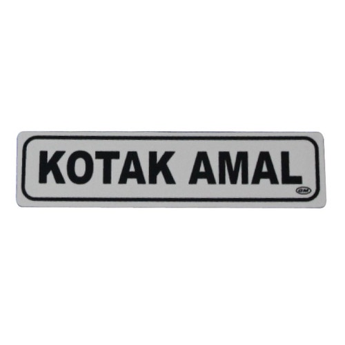

GM label acrylic akrilik kotak amal