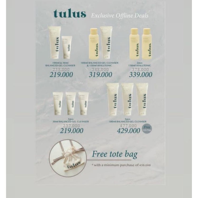 Tulus Skin Jastip Basha Market