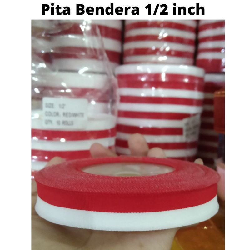 Jual Per Roll Pita Bendera Merah Putih Ukuran Inchi Termurah Terlaris Gratis Ongkir Shopee