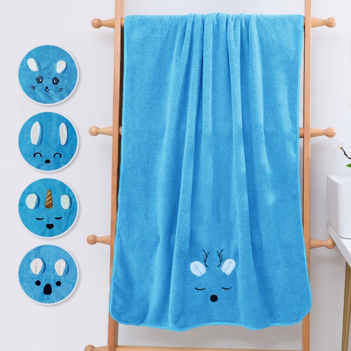 Handuk Mandi Anak Karakter Ukuran 70cm X 140cm Bahan 100% Polyester Handuk Mandi Anti Slip | H7-A