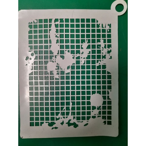 

stencil airbrush motif square grungge