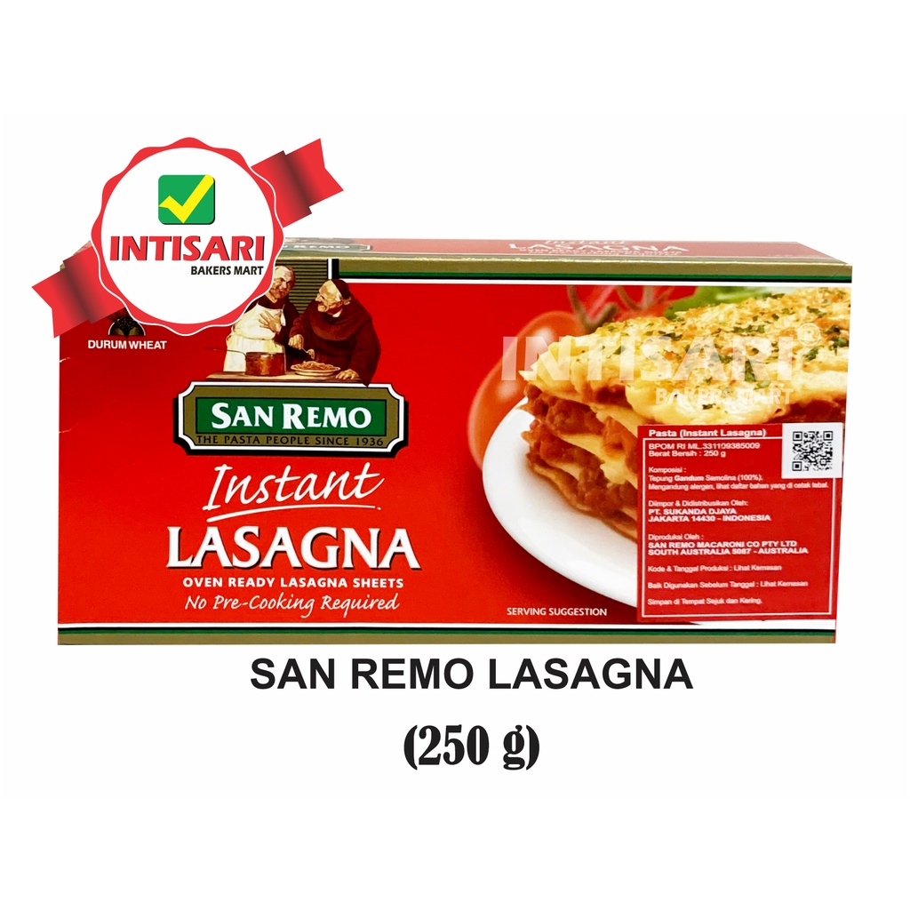 

SAN REMO LASAGNA 250 G