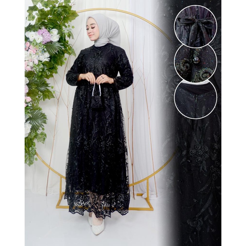 Gamis Busui Twotone | Gamis Seragam Pesta Kekinian | Premium Quality Product | Grosir Gamis Murah