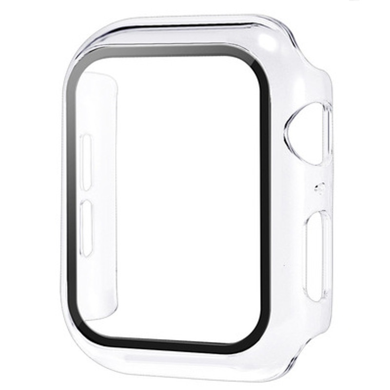 Case Pelindung Layar Tempered glass 45mm 41mm 44mm 40mm 42mm 38mm Untuk iWatch series 8 7 6 SE 5 4 3 2