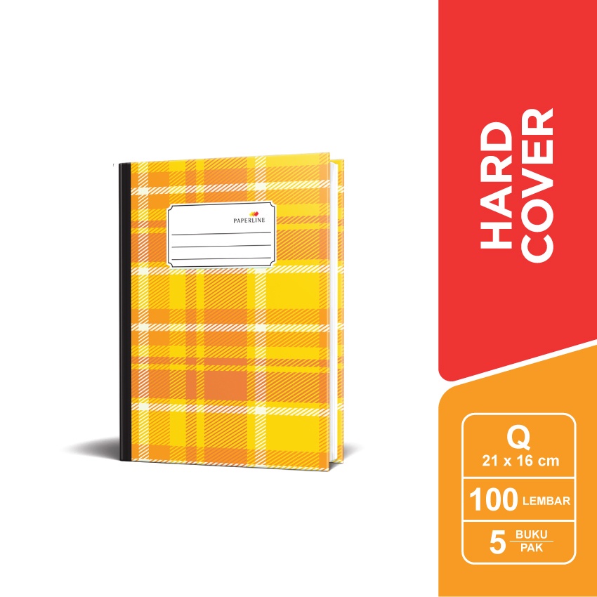 

Paperline Hard Cover Kotak-kotak 100 Q - PPL HC KTK 100 Q