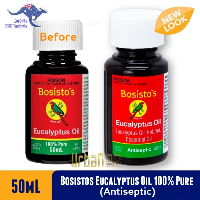 Bosistos Since 1852 Eucalyptus Oil 100% Pure 50mL - Original Made in Australia