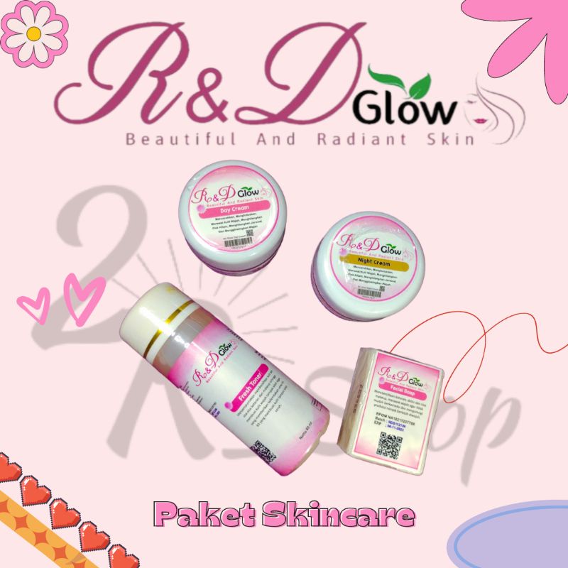 CREAM R&D GLOW BPOM BY RIMA DAMAYANTI