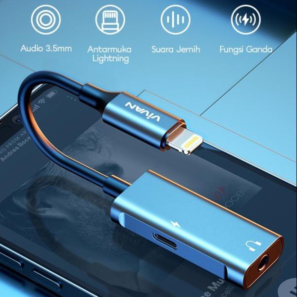 CONVERTER AUDIO VIVAN LIGHTNING MALE TO FEMALE 2A VAL01