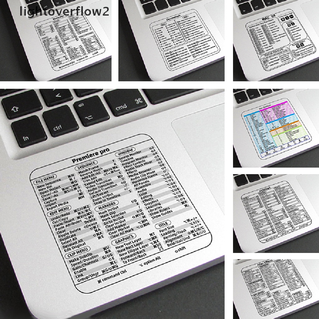 (lightoverflow2) 1pc Stiker Keyboard Komputer PC / Laptop (ID)