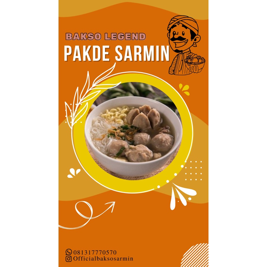 Jual Bakso Sapi Legend Pakde Sarmin Halal Kemasan Instan Siap Saji