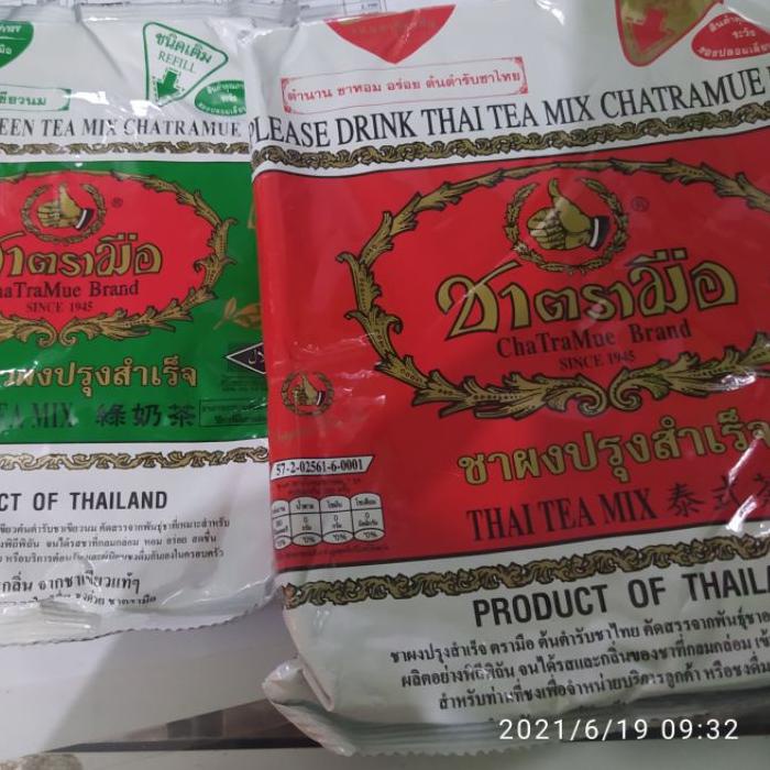 

✨Terbaru✨ Thaitea Chatramue / Thai Green Tea Chatramue Per Bungkus 
