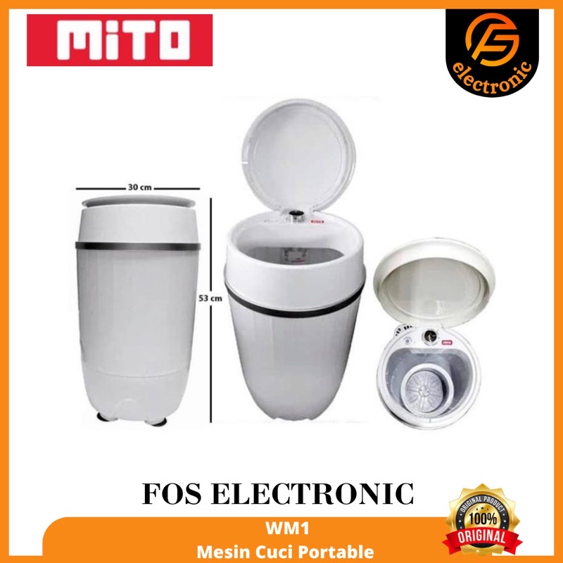 Mito WM1 Mesin Cuci Portable ( 3,5 Kg ) DIJAMIN ORI