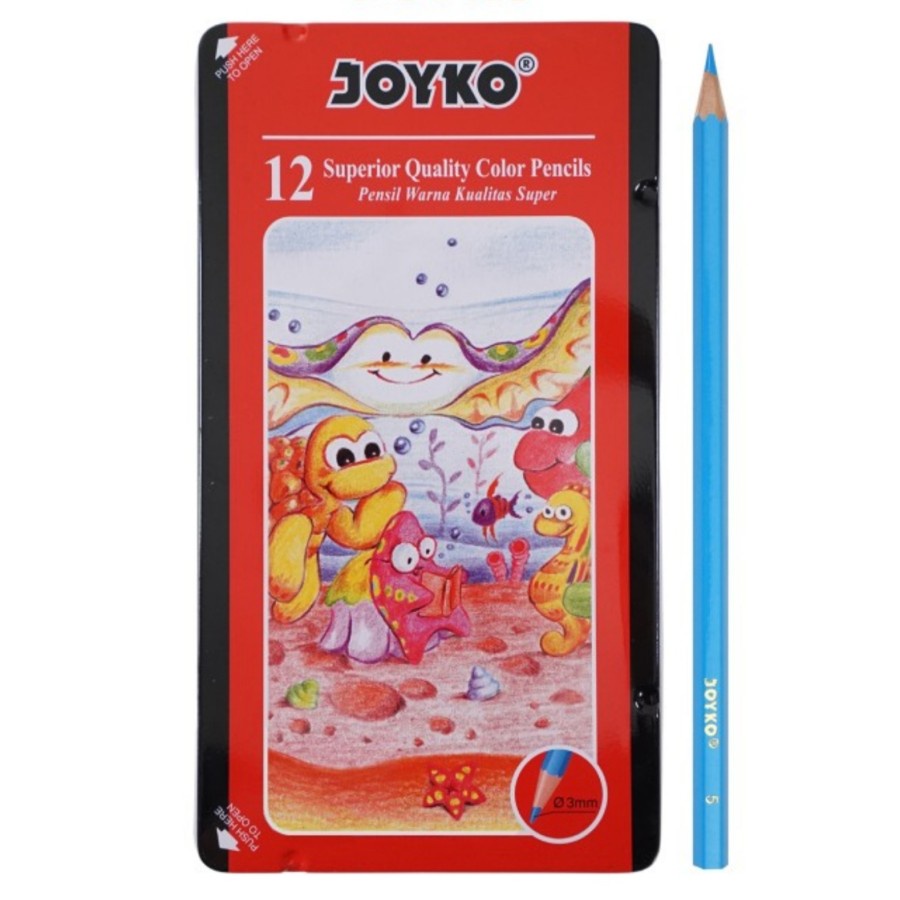 

Pensil Warna Joyko 12 Warna / CP-12TC Color Pencil