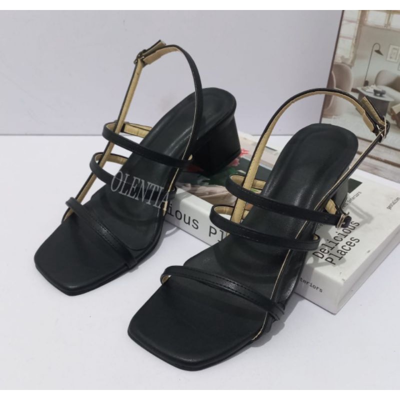 Sandal Wanita Heels tahu tapi 5cm AN 12