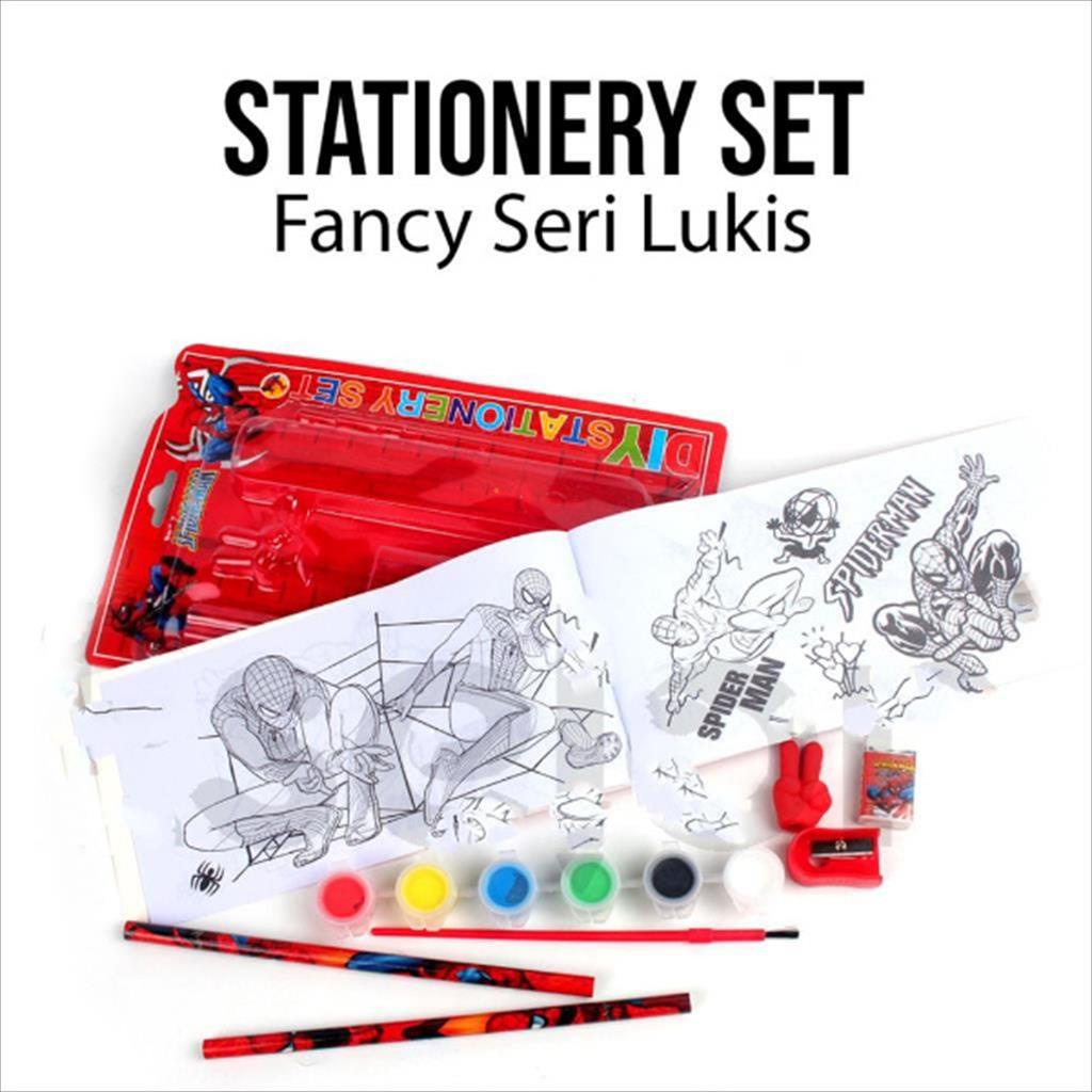 MJS 926 - Stationery Set Fancy Lukis Paket Alat Tulis dan Melukis 8IN1 Bisa Untuk Hadiah dan souvenir ultah