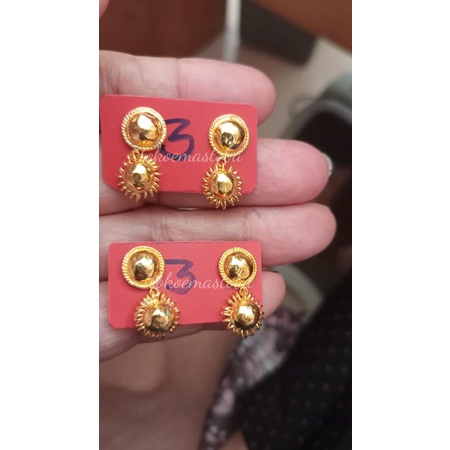ACC anting gantung bunga matahari/anting emas wanita 24karat/anting emas 24karat 99.9% /anting emas 
