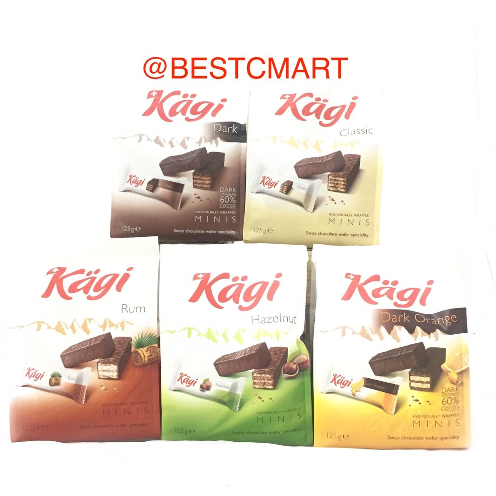 

KAGI SWISS CHOCOLATE WAFER MINIS 125GR