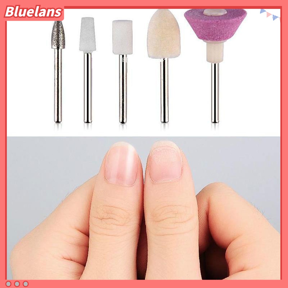 (In Stock) Kacamata Hitam Lensa Warna Warni ♡5pcs Mata Bor Pengikir Kuku Elektrik Untuk Manicure