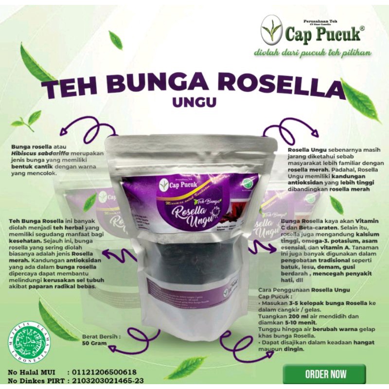 

TEH BUNGA ROSELLA UNGU CAP PUCUK