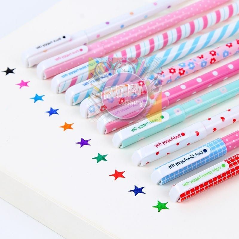

Pulpen gel warna warni/pena warna warni/pulpen BT21
