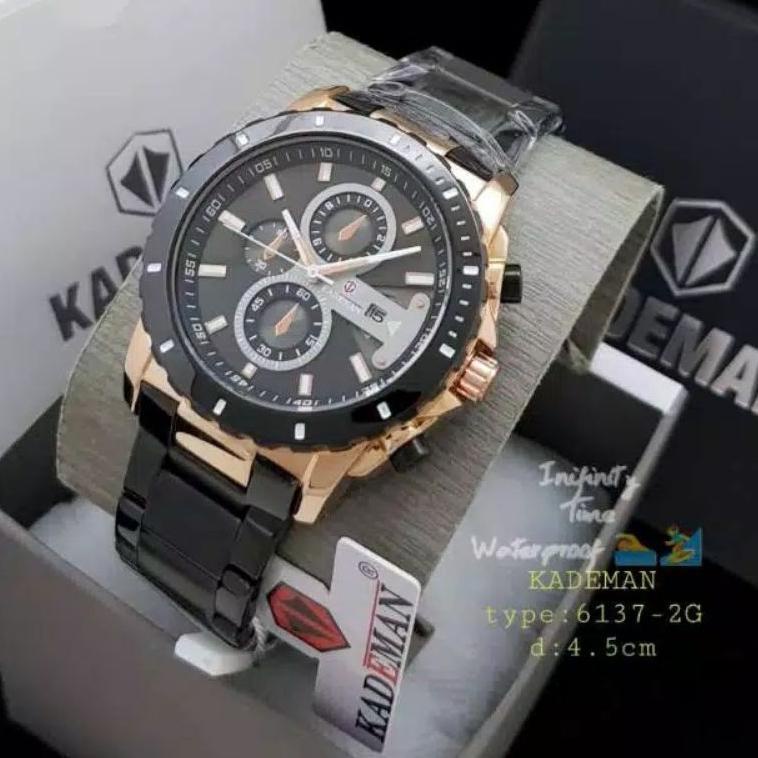 BIG SALE JAM TANGAN PRIA / JAM TANGAN COWOK KADEMAN 6141 ORIGINAL 2293 ㊯