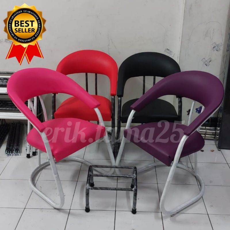 Kursi salon/ kursi leter S / kursi tunggu / kursi pangkas / kursi cukur / kursi pangkas rambut / bangku salon / bangku pangkas