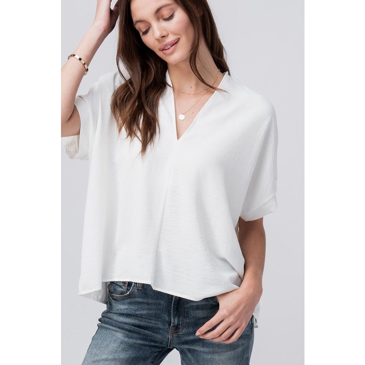 LONG SQUARE VERSY PENDEK TOP ATASAN BLOUSE WANITA AIRFLOW CRINKLE ANTI LECEK AIR FLOW