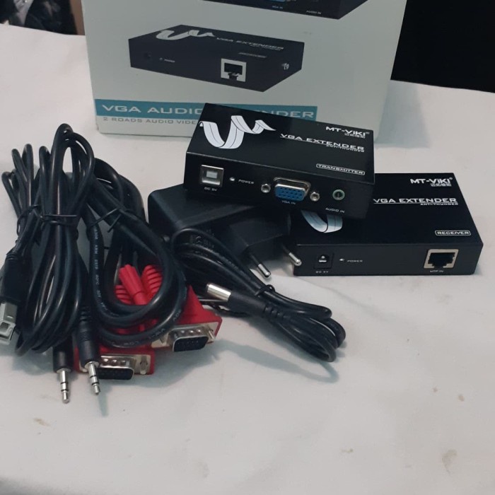 Perlengkapan Listrik Vga Extender 50M Cat5 Cat6 Mt Viki Vga Extender Anti Petir 50 Meter