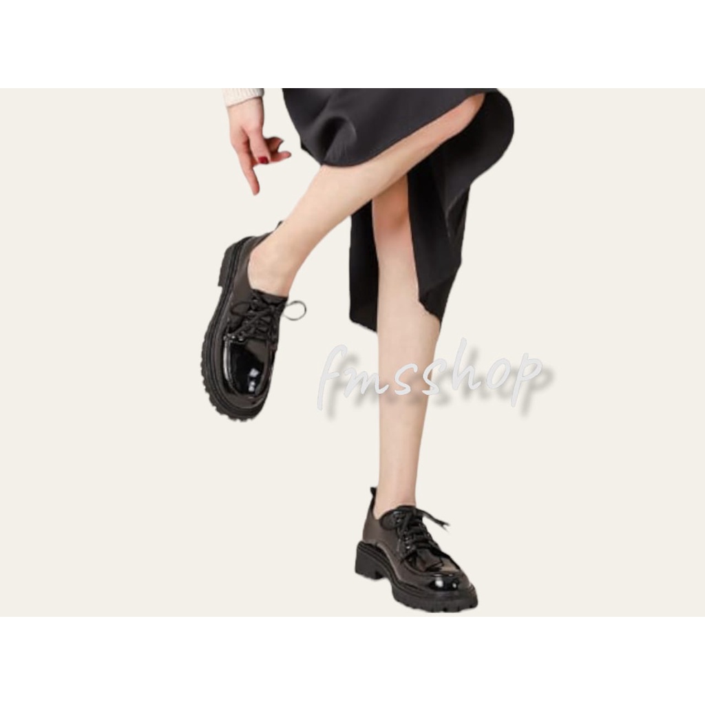 Sepatu Wanita LOW BOOTS ZUREX Oxford 2022 GLosy Matte Premium TLI 003