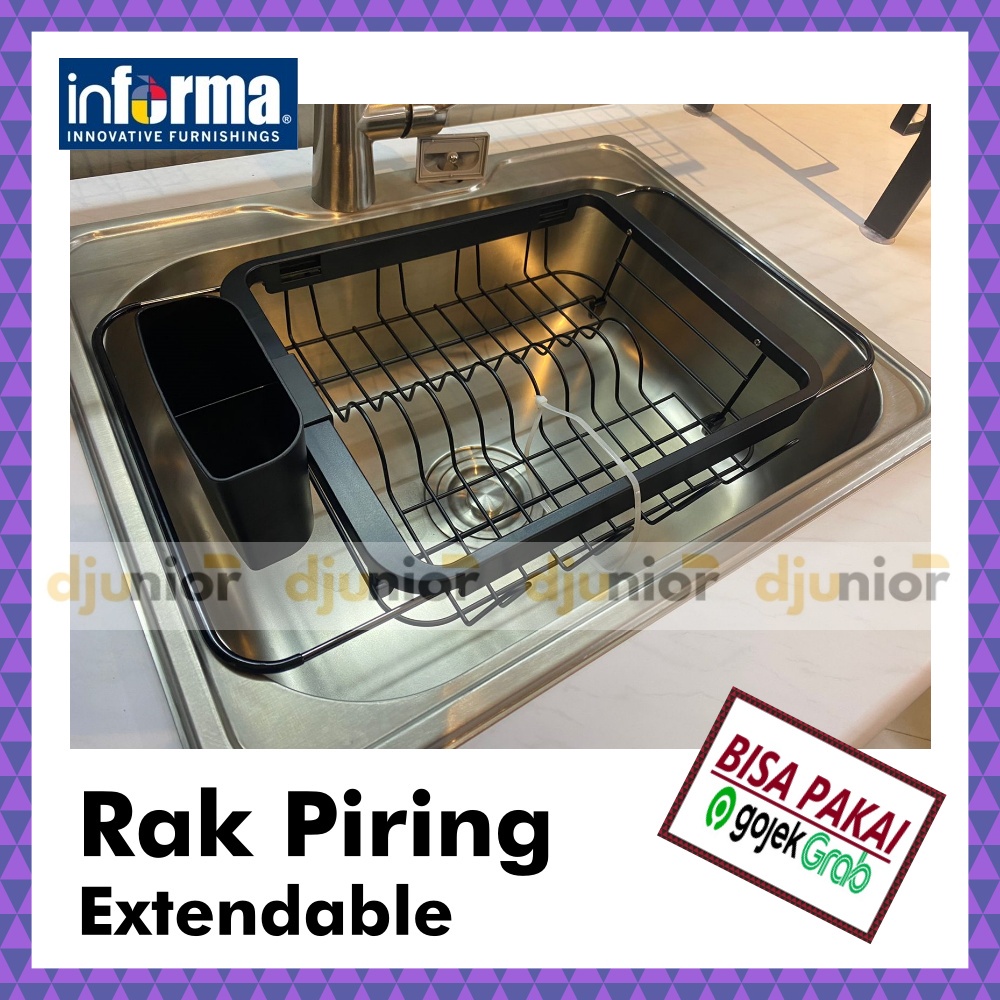 INFORMA - RAK PIRING / PENIRIS PIRING / WALLEY IN-SINK DISH RACK EXTENDABLE