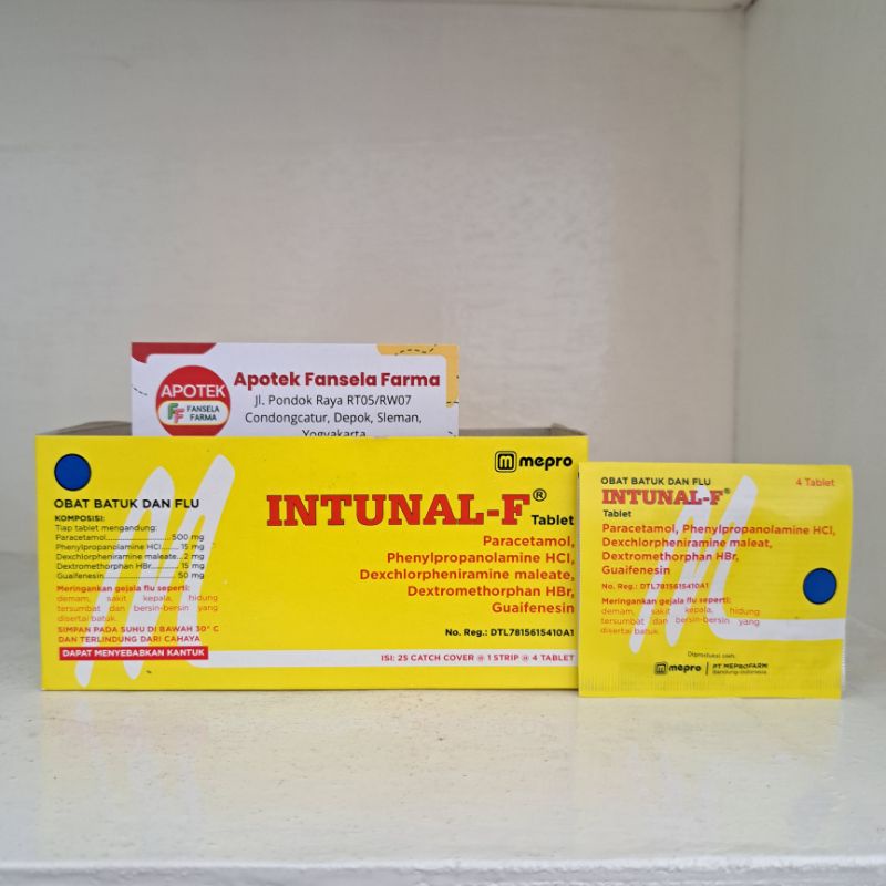 Intunal biasa (merah) / Intunal forte (kuning) Flu Batuk