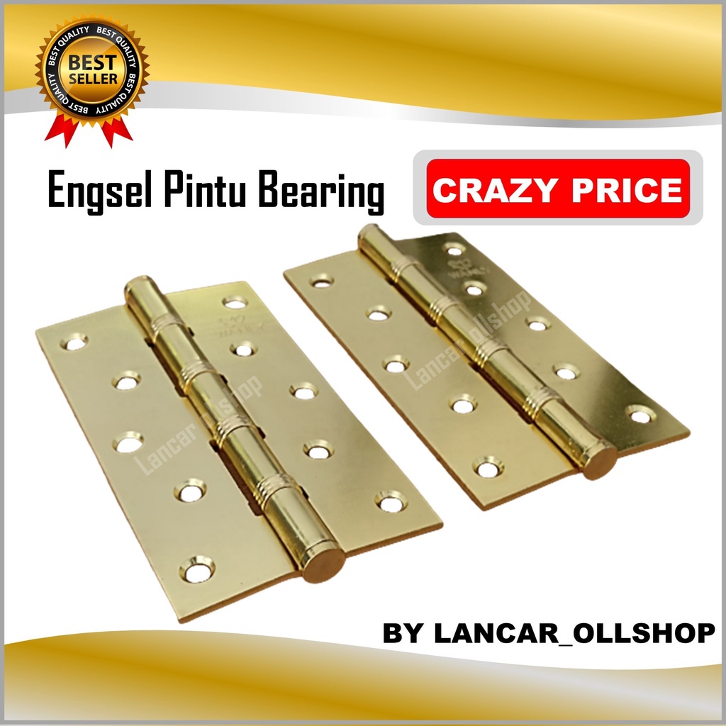 Engsel pintu bearing 5 inch GP / Engsel jendela / Engsel pintu rumah 5 baut