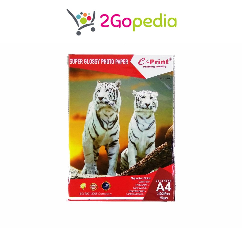 

Kertas Foto/ Photo Paper Super Glossy 230 Gsm A4 E-print Grosir Murah Atk