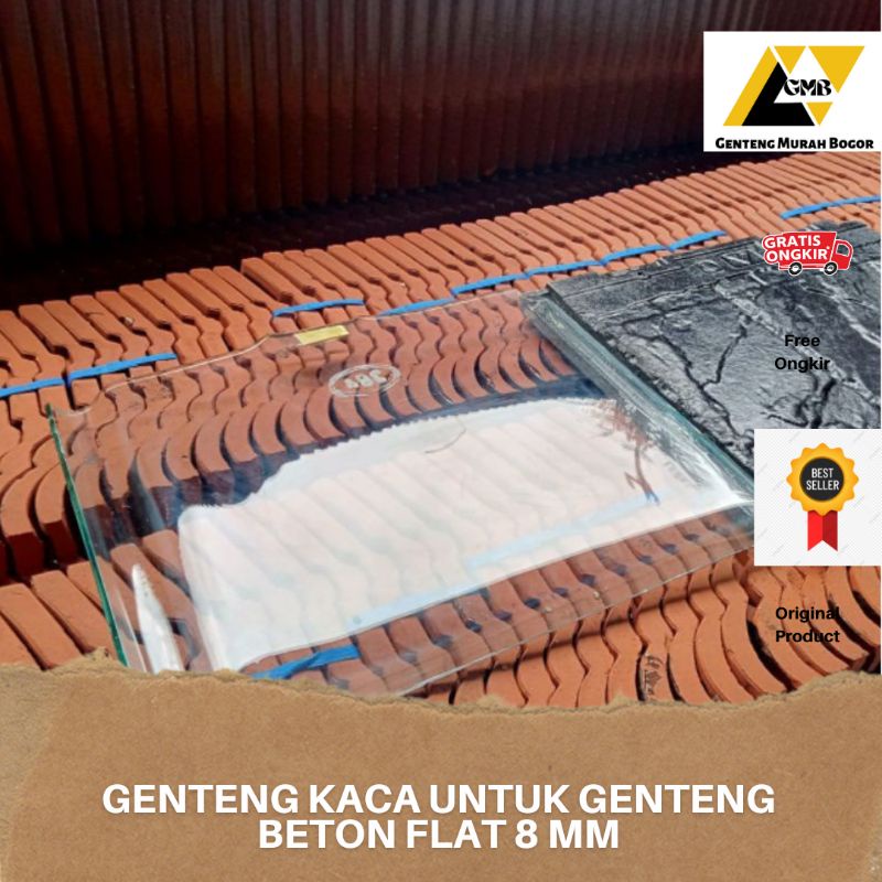 Genteng Kaca Untuk Genteng Beton Flat Ketebalan 8 mm Kenteng Atap Rumah Murah