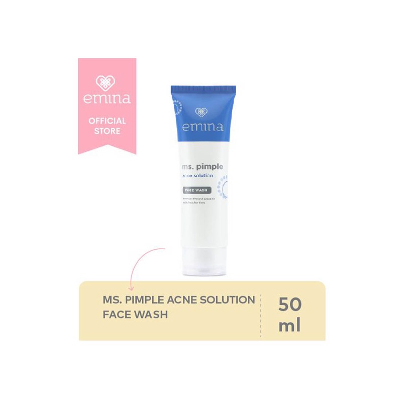 Emina Ms Pimple Acne Solution Face Wash 50ml | Pembersih Wajah RUMAH CANTIK