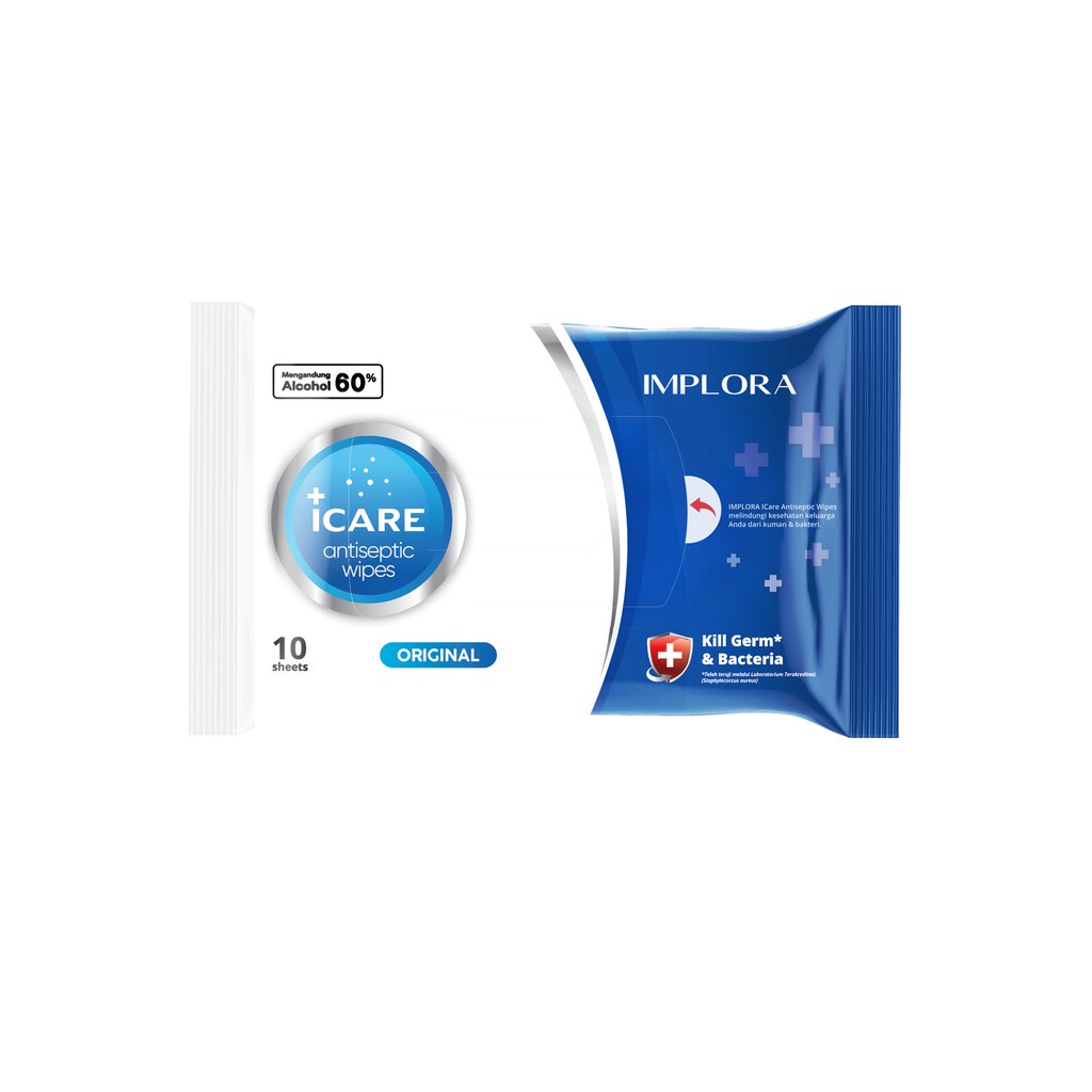 IMPLORA Icare AntisepticImplora Icare Antiseptic Wipes 10 Sheets