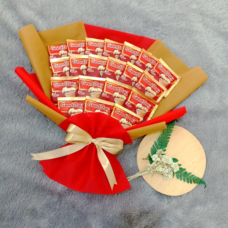 

buket good day mocacinno isi 20/ buket cantik/ buket snack/ anniversary/wisuda/ulang tahun/ murah/premium/besar
