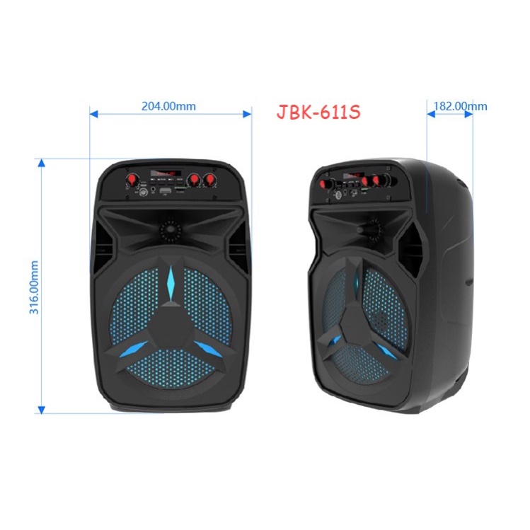SPEAKER BLUETOOTH+MIC JBK-610S  JBK-611S WIRELESS JBK610/JBK611 SPEAKER KOPER PORTABLE SPEAKER MUSIC BOX BLUETOOTH