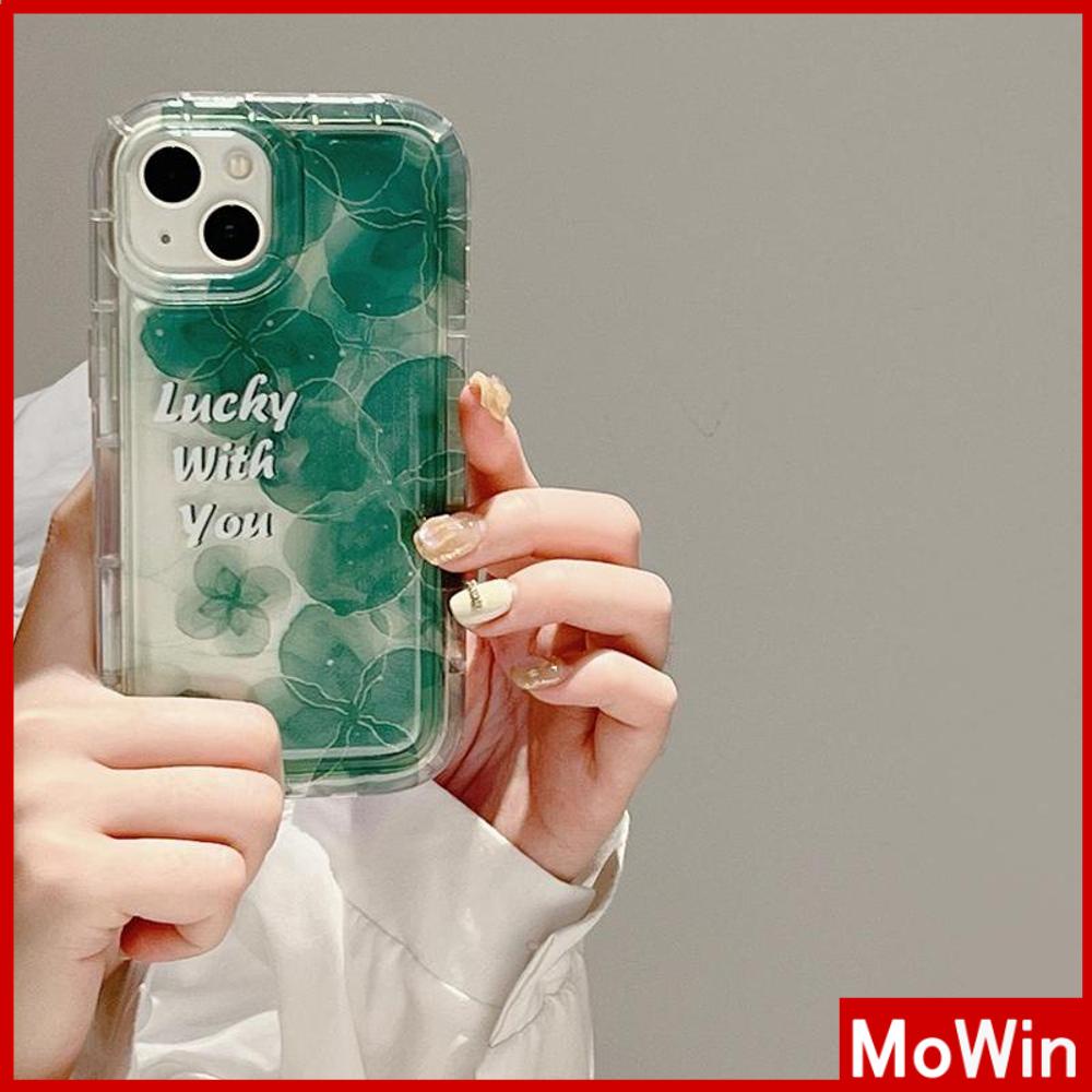 For iPhone 14 Pro Max iPhone Case TPU Clear Case Soft Case Airbag Shockproof Gradient Flower Green Compatible For iPhone 13 Pro Max 12 Pro Max 11 Pro Max 7plus XR xs max 6sPlus